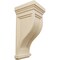 Ekena Millwork 7 1/2"W x 8"D x 17"H Traditional Recessed Corbel, Rubberwood COR07X08X17TRRW - alternate 1